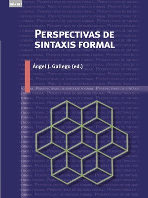 cover image of Perspectivas de sintaxis formal